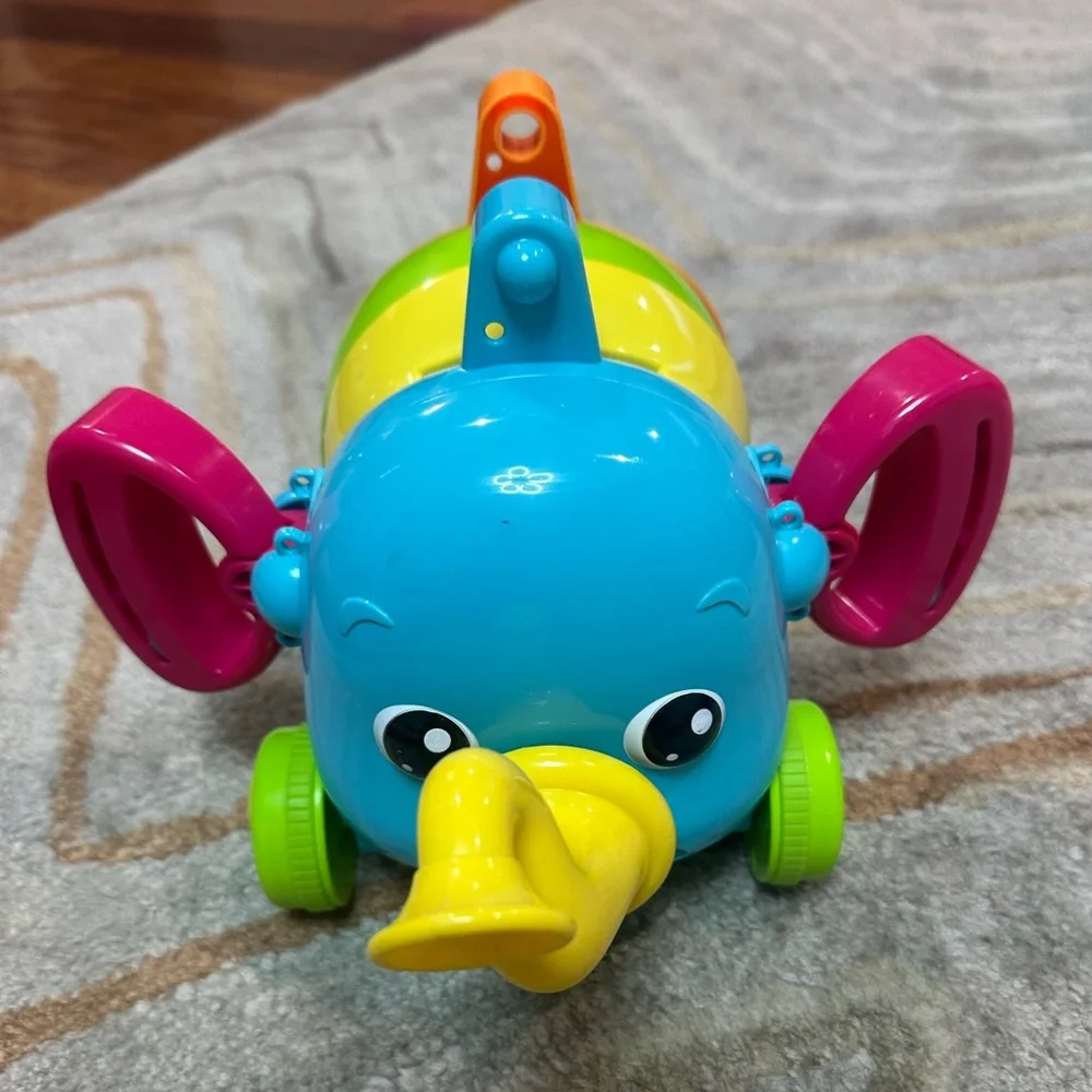 Toomies Jumbo Jamboree Colorful Elephant Pull Toy